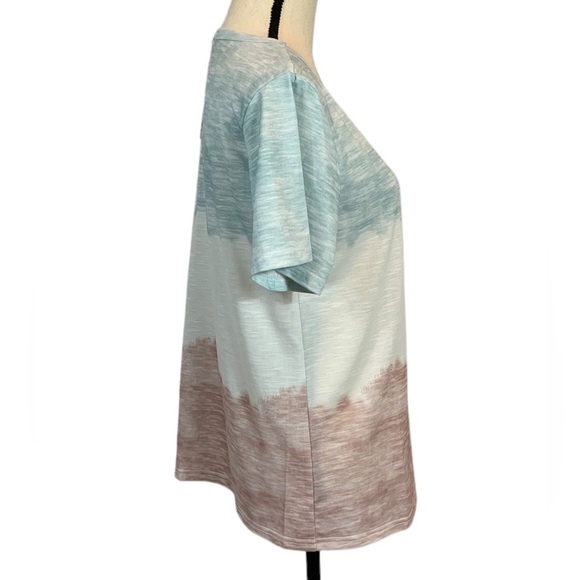 Blooming Jelly Short Sleeve T-Shirt - Green White Pink Ombre - Medium - Picture 2 of 11